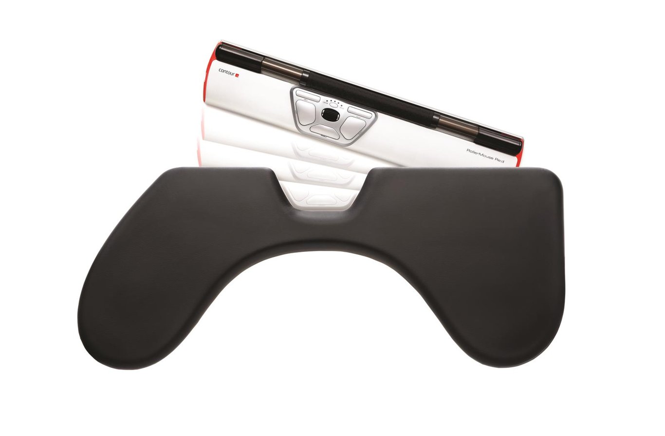 Ergonomisk mus med roller, inkluderar underarmsstöd och sladd