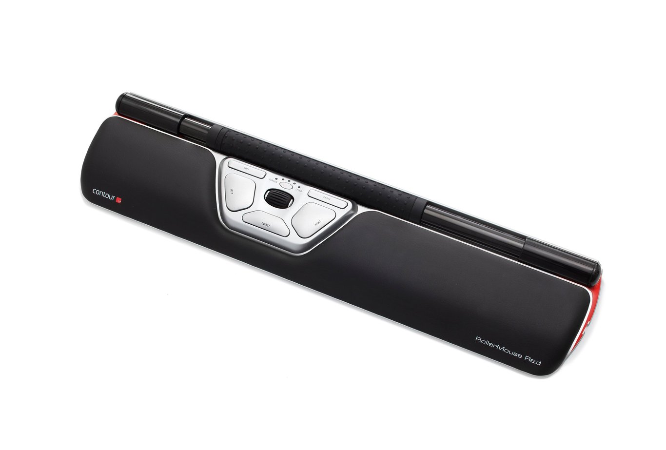 Ergonomisk trådlös RollerMouse Red med knappar och handledsstöd