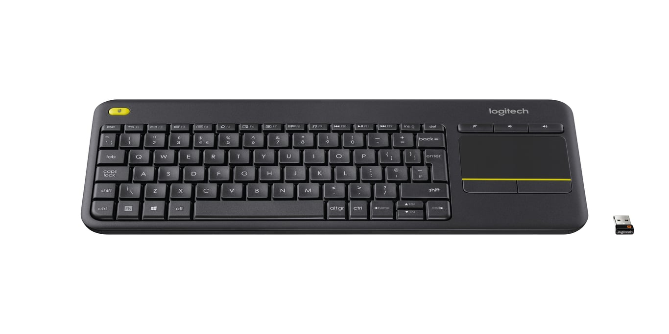 Tangentbord Logitech K400 Plus Trådlös Grå 36080385