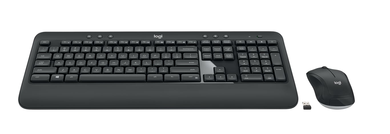Trådlöst tangentbord och mus Logitech MK540 i svart
