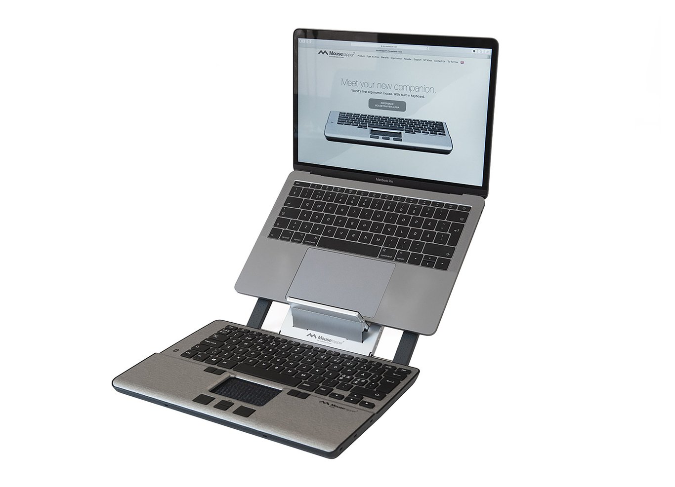 Ergonomisk Mus+tangentb Mousetrapper Alpha inkl laptops