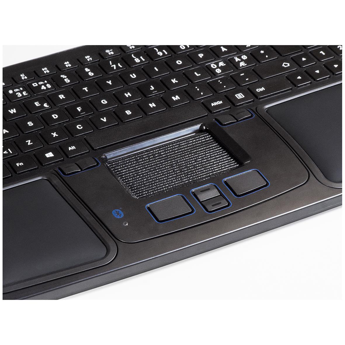 Ergonomisk mus Mousetrapper Prime trådlös med handledsstöd och knappar