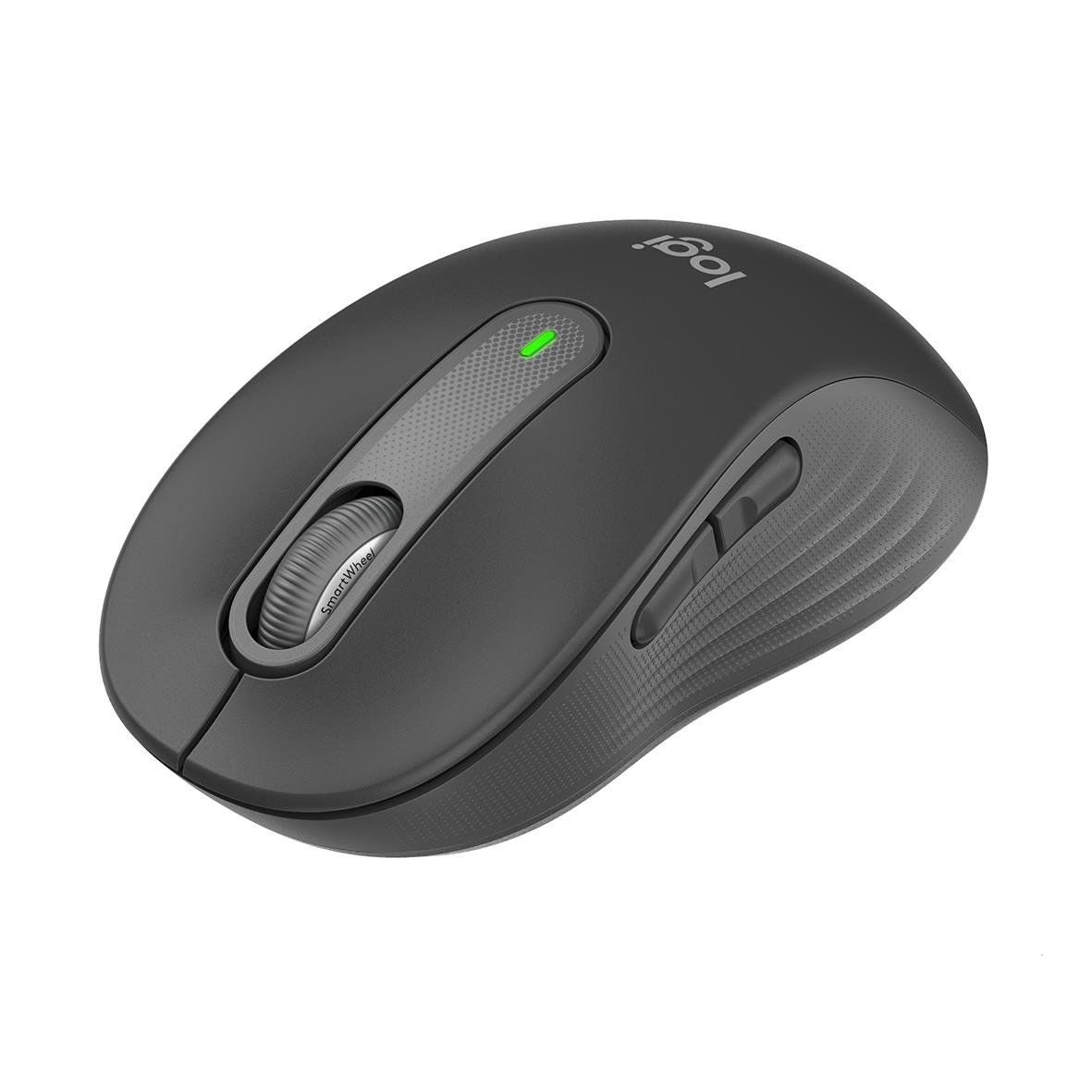 Logitech M650 Signature trådlös mus i grå färg med scrollhjul och knappar