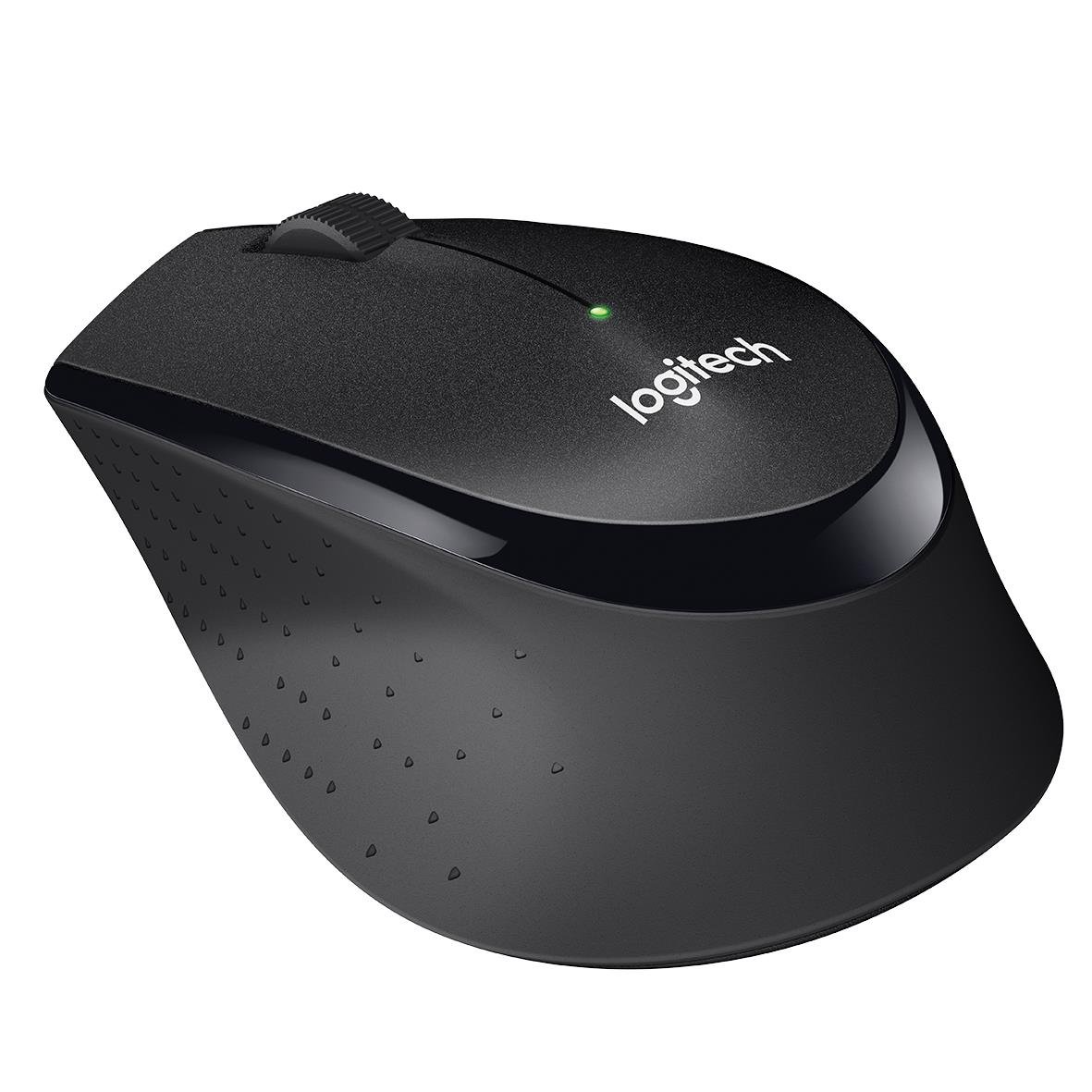 Logitech B330 Silent Plus trådlös mus med svart design och klickfritt scrollhjul