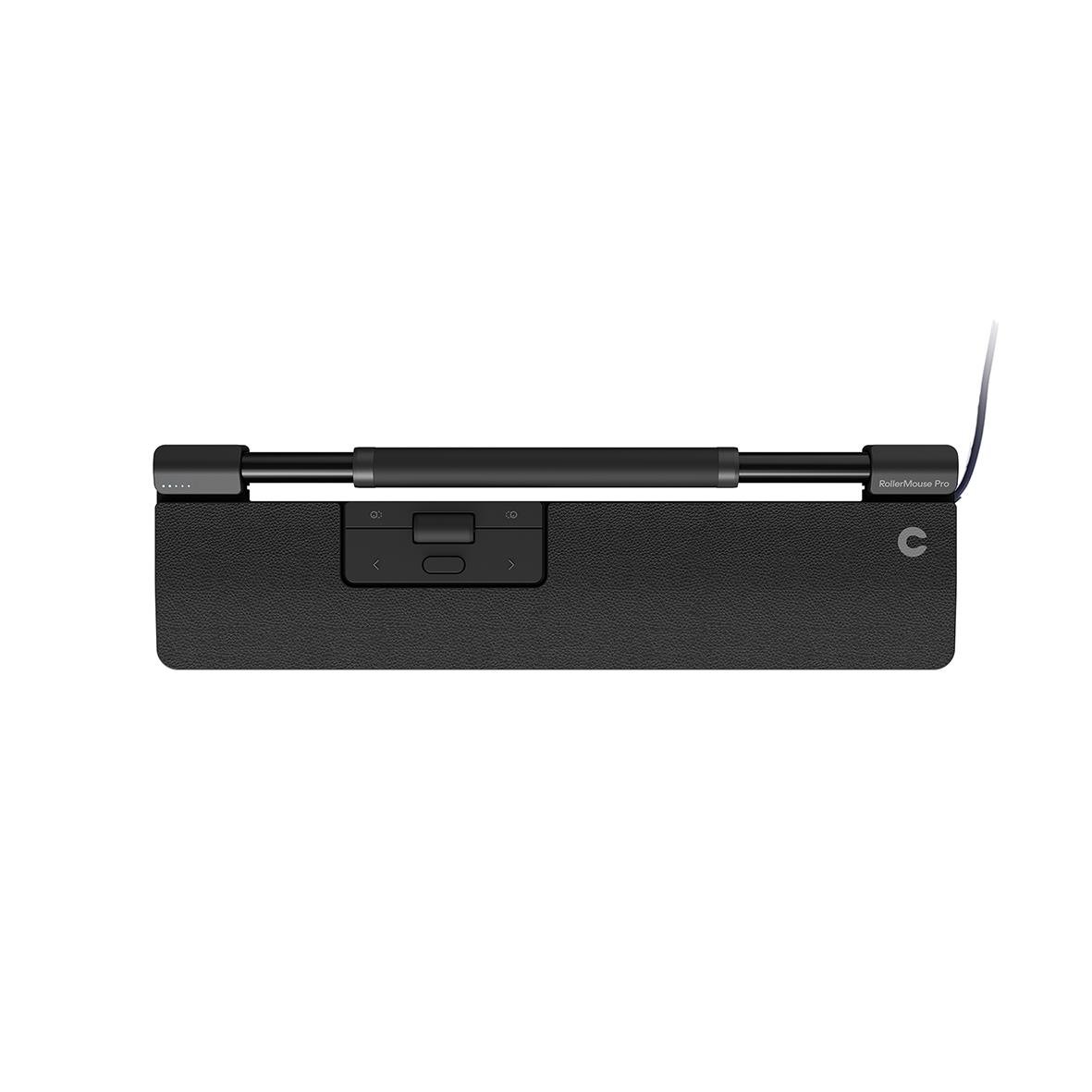 Ergonomisk mus RollerMouse Pro med veganläder, sladd, smal design och integrerad scrollhjul