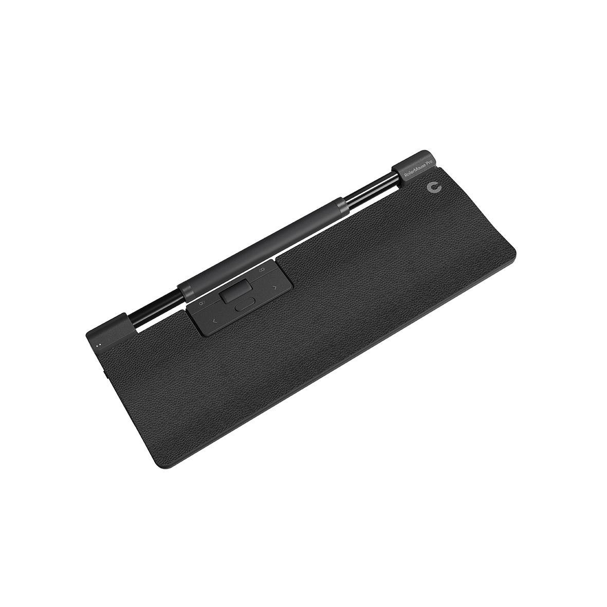 Ergonomisk mus RollerMouse Pro i veganläder med sladd, svart, kompakt design