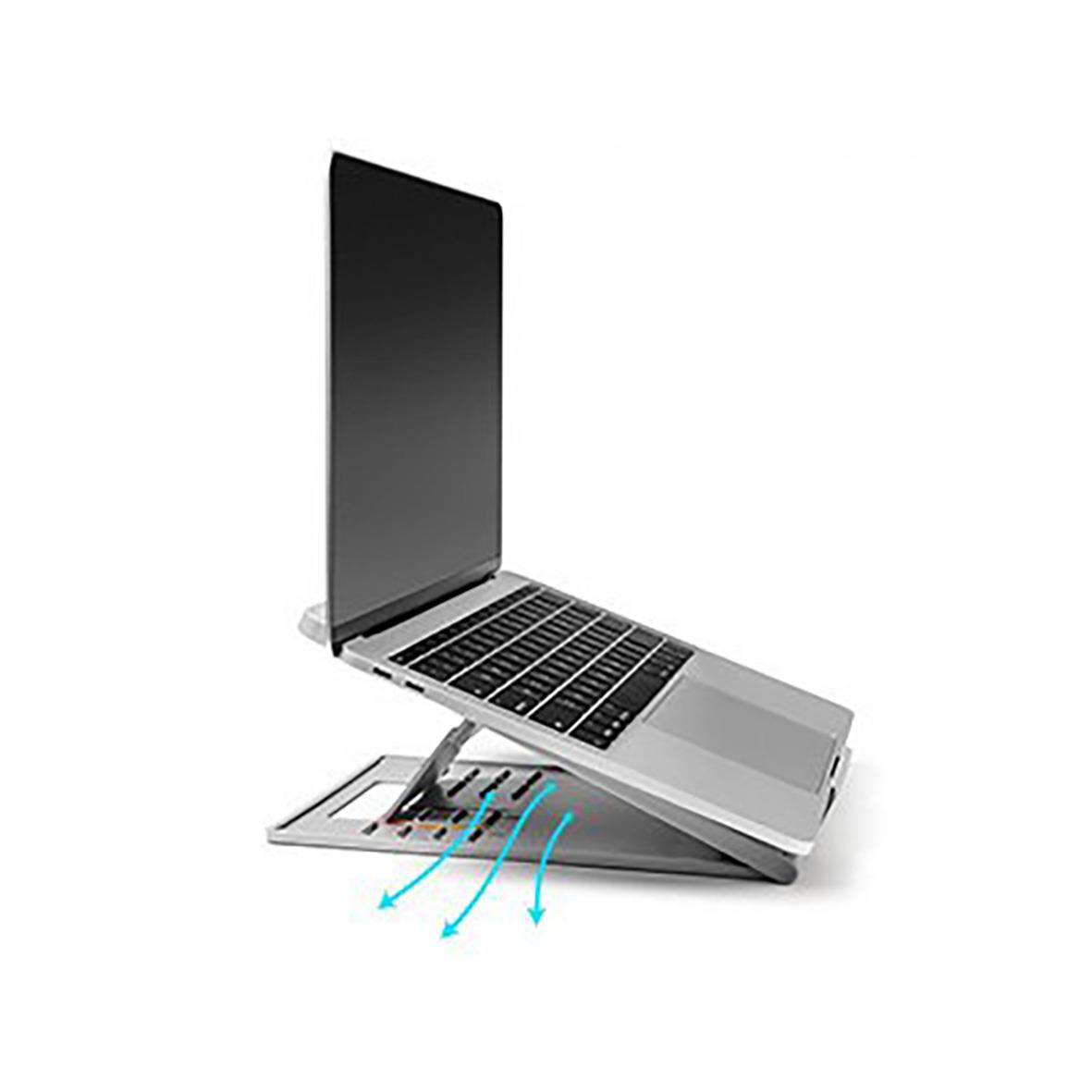 Justerbart laptopstöd Kensington EasyRiser Go med luftflödesförbättring