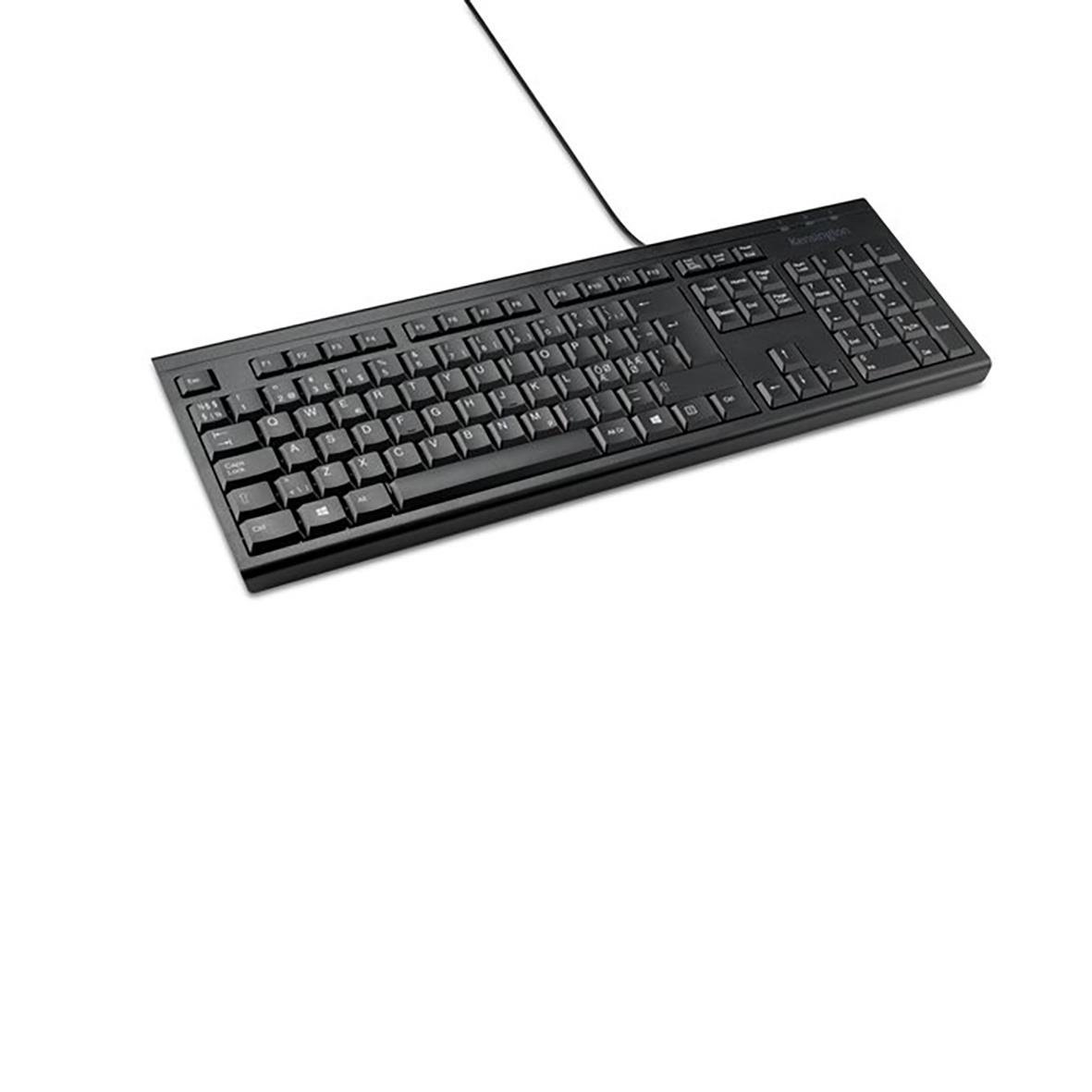 Svart Kensington EQ KB100S tangentbord med sladd