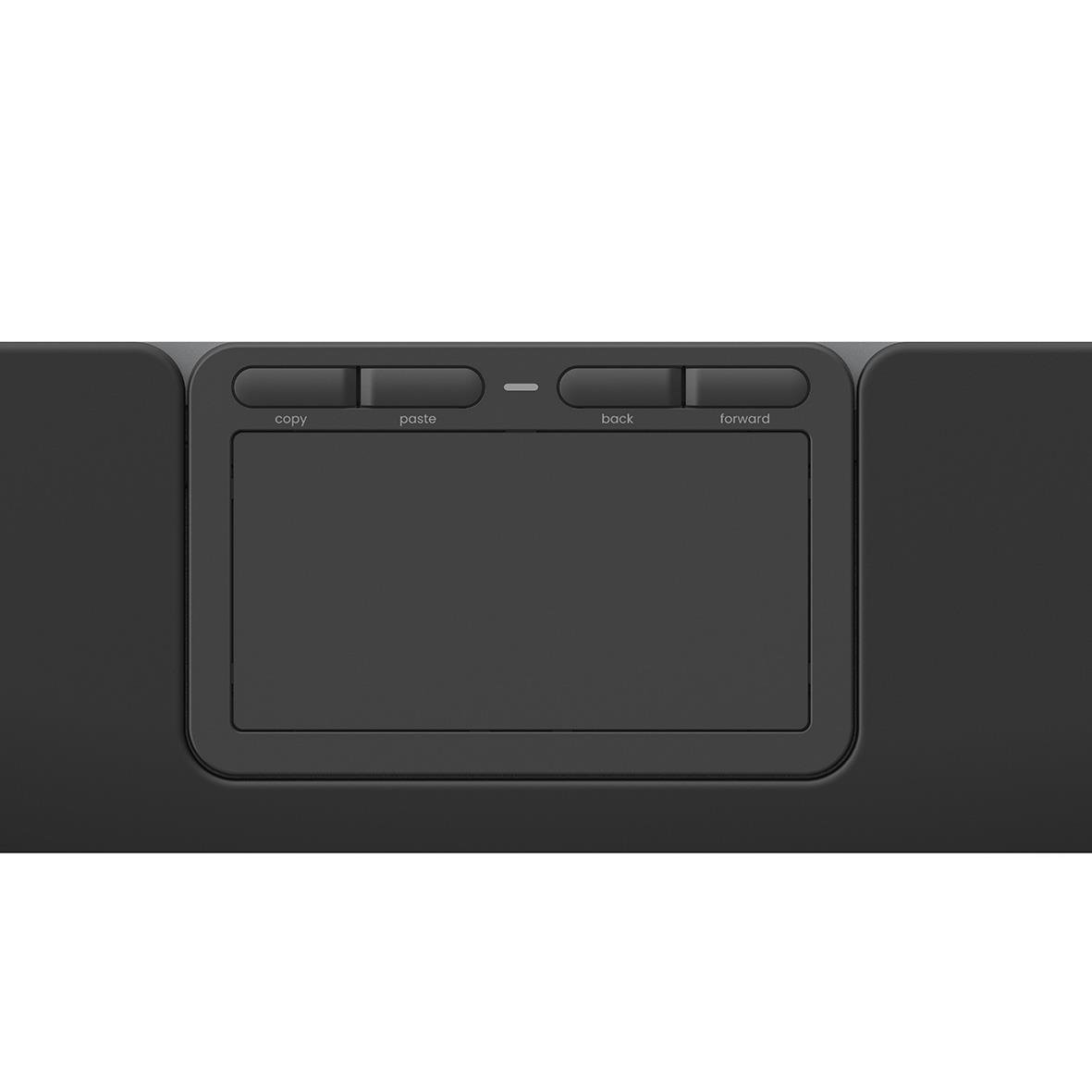 Ergonomisk mus Contour Touch med sladd och knappar för vänster, höger, back och tangentbord