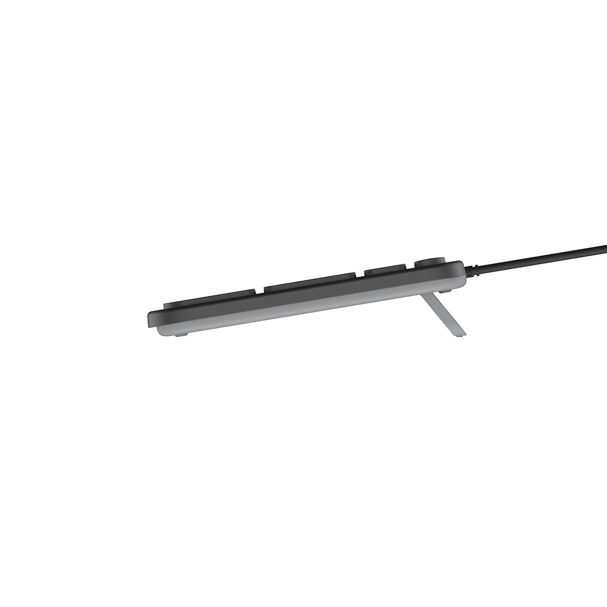 Tangentbord Contour Balance mitt i storlek med sladd sett från sidan