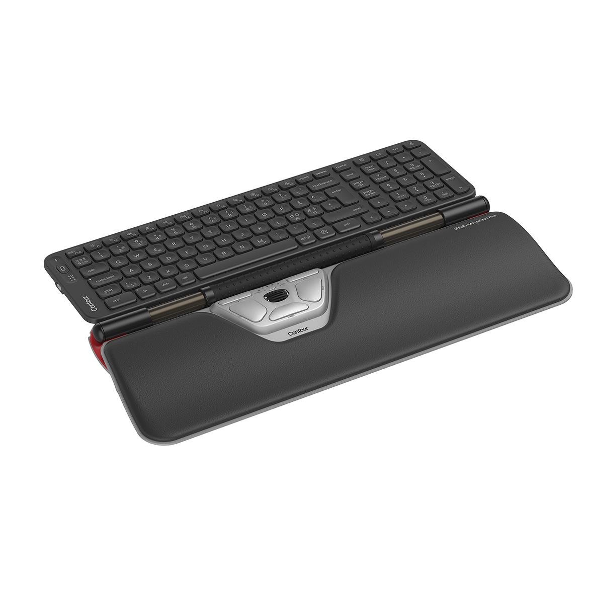 Ergonomisk mus RollerMouse Red Plus med trådlöst tangentbord
