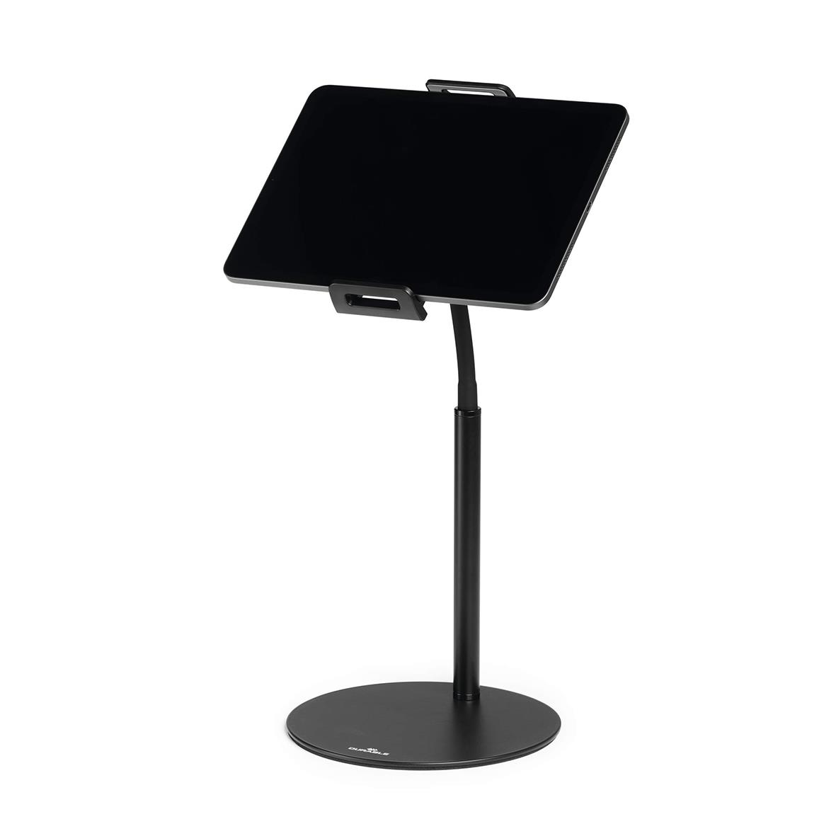 Svart surfplattehållare Twist Bord på rund bas