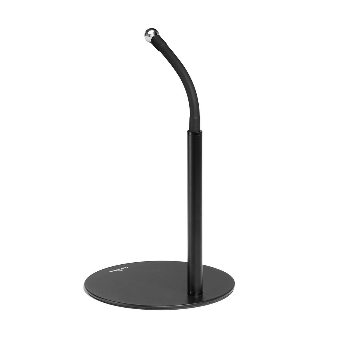 Svart surfplattehållare Twist Kombi med böjd arm och rund bas