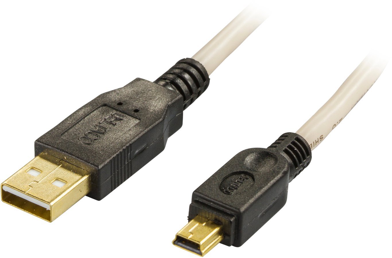 USB 2 kabel A-mini B hane/hane
