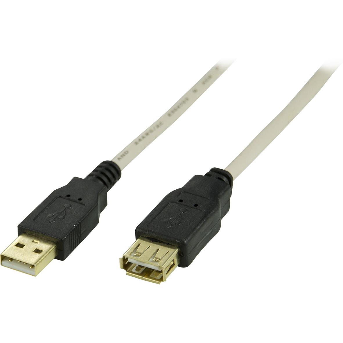 USB 2 kabel Deltaco A-A hane/hane 1,8m