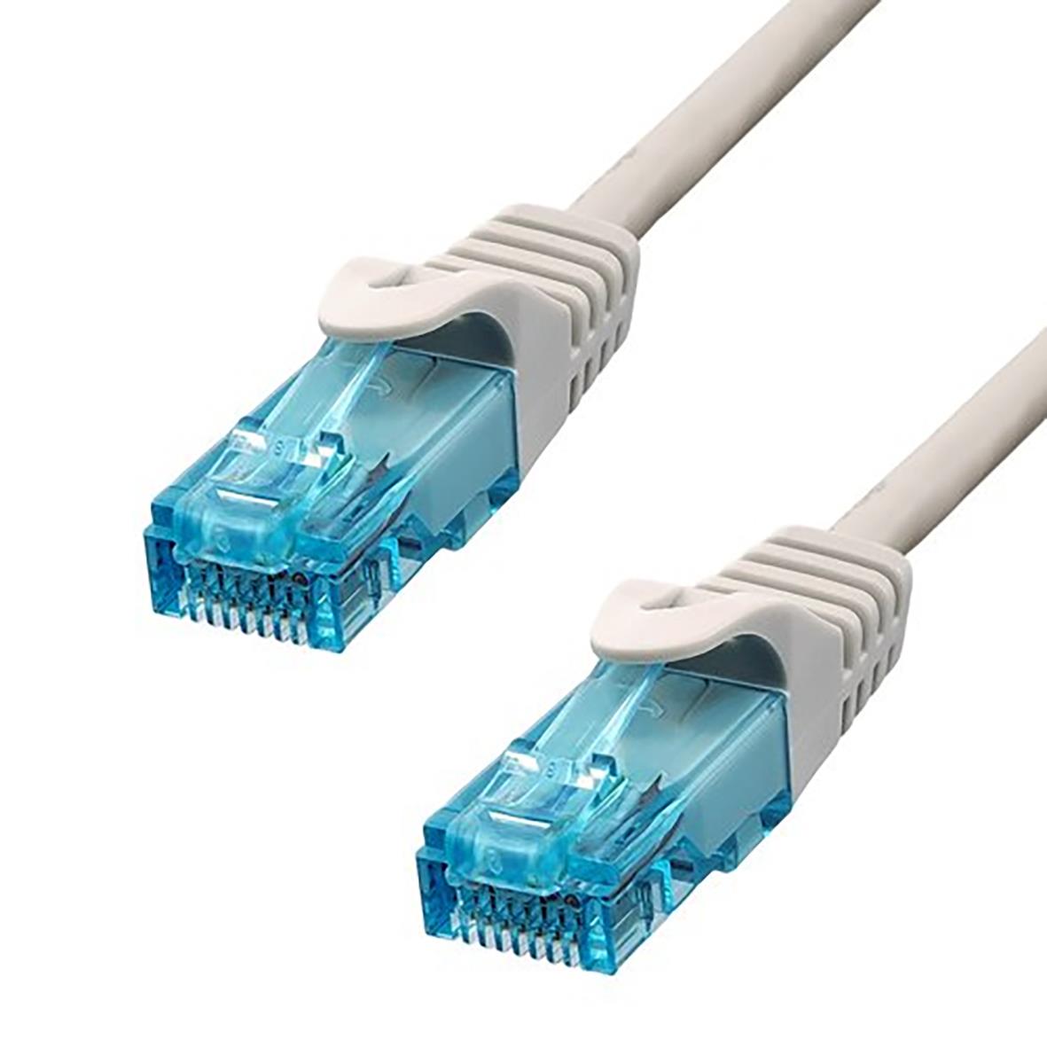 Nätverkskabel Utp Patch Cat 6 5m med blå kontakt och grå kabel