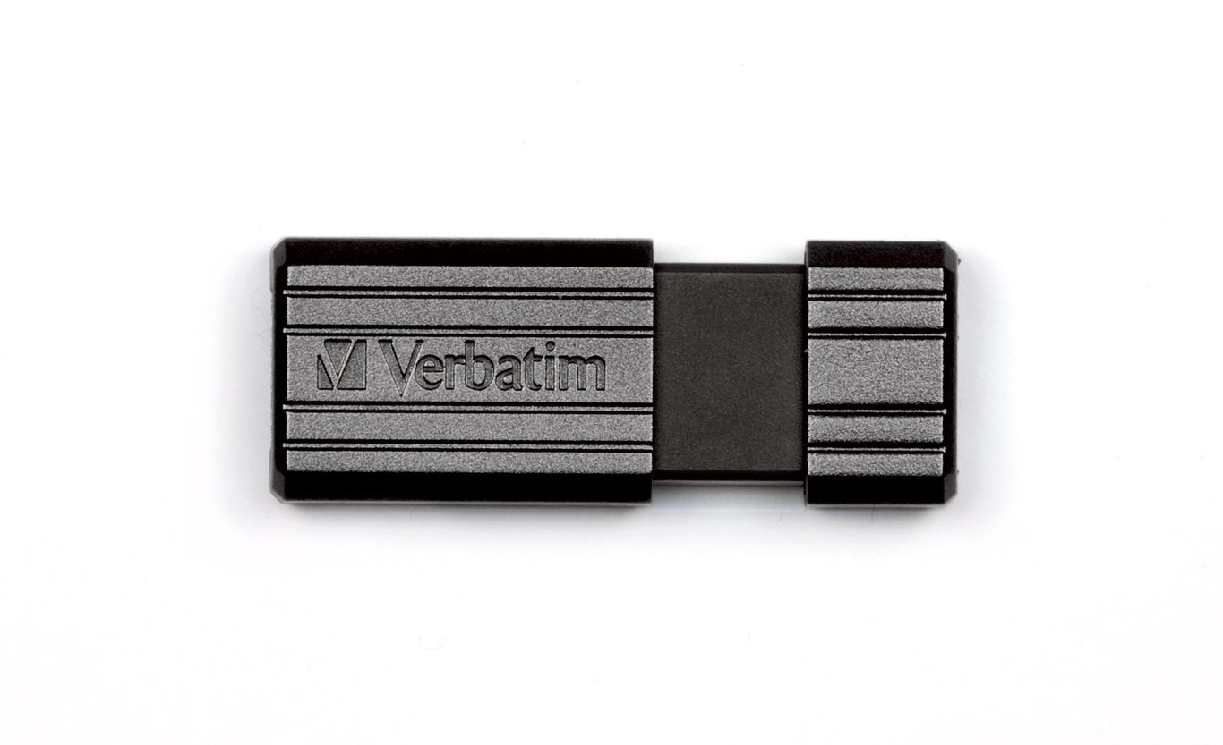 Svart Verbatim PinStripe 8GB USB-minne