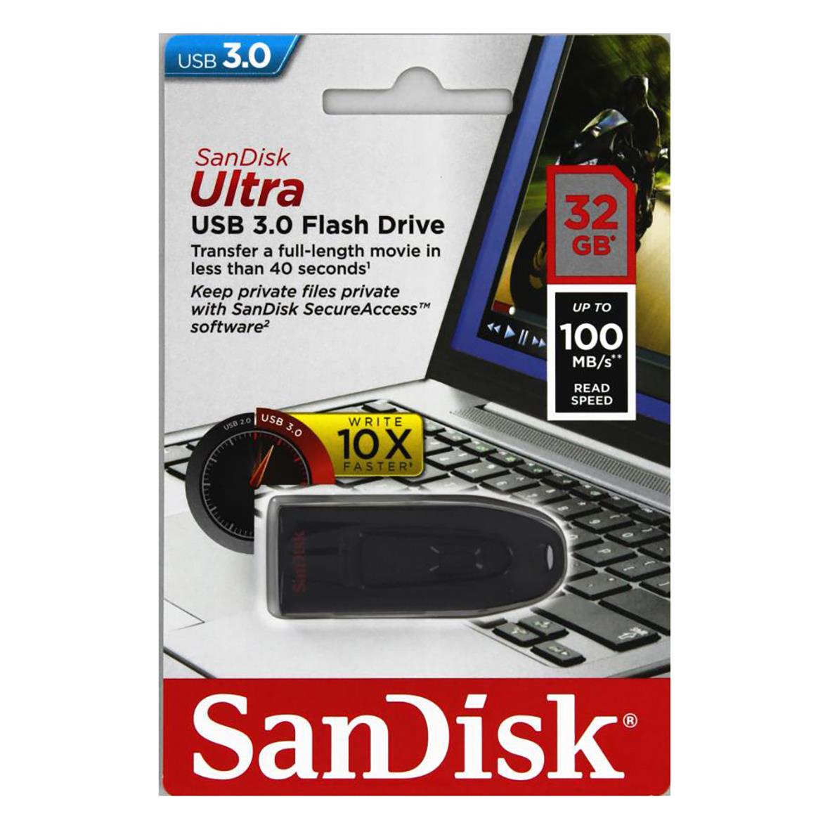 USB-minne Sandisk Ultra 3.0 100MB/s 32GB 36110109_1