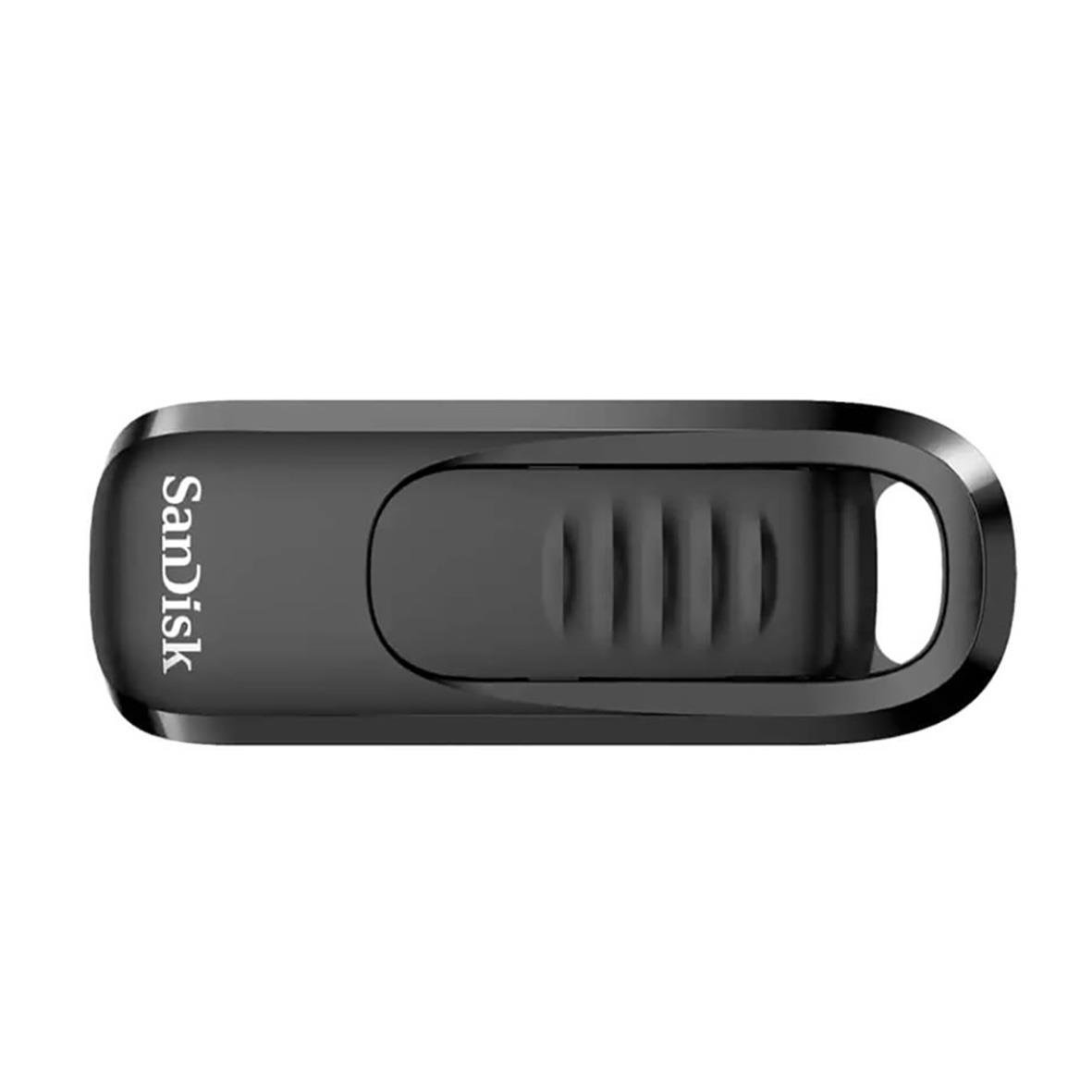 Sandisk Ultra Slider USB-minne Type C 64GB i svart med roterande lock