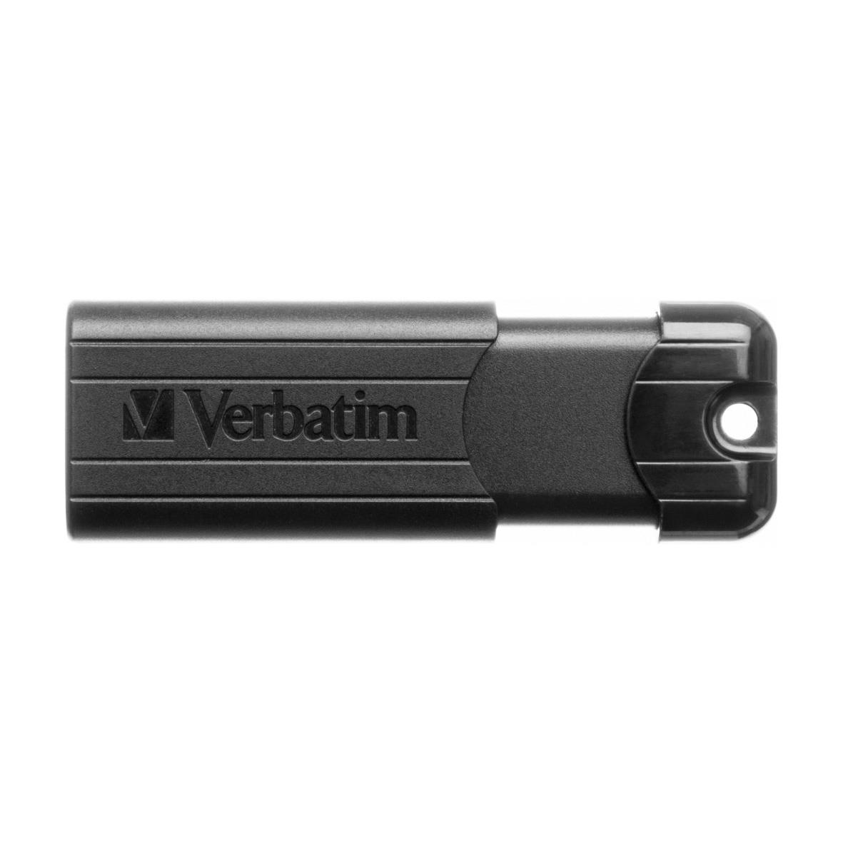 Svart USB-minne Verbatim PinStripe 16GB USB 3.2