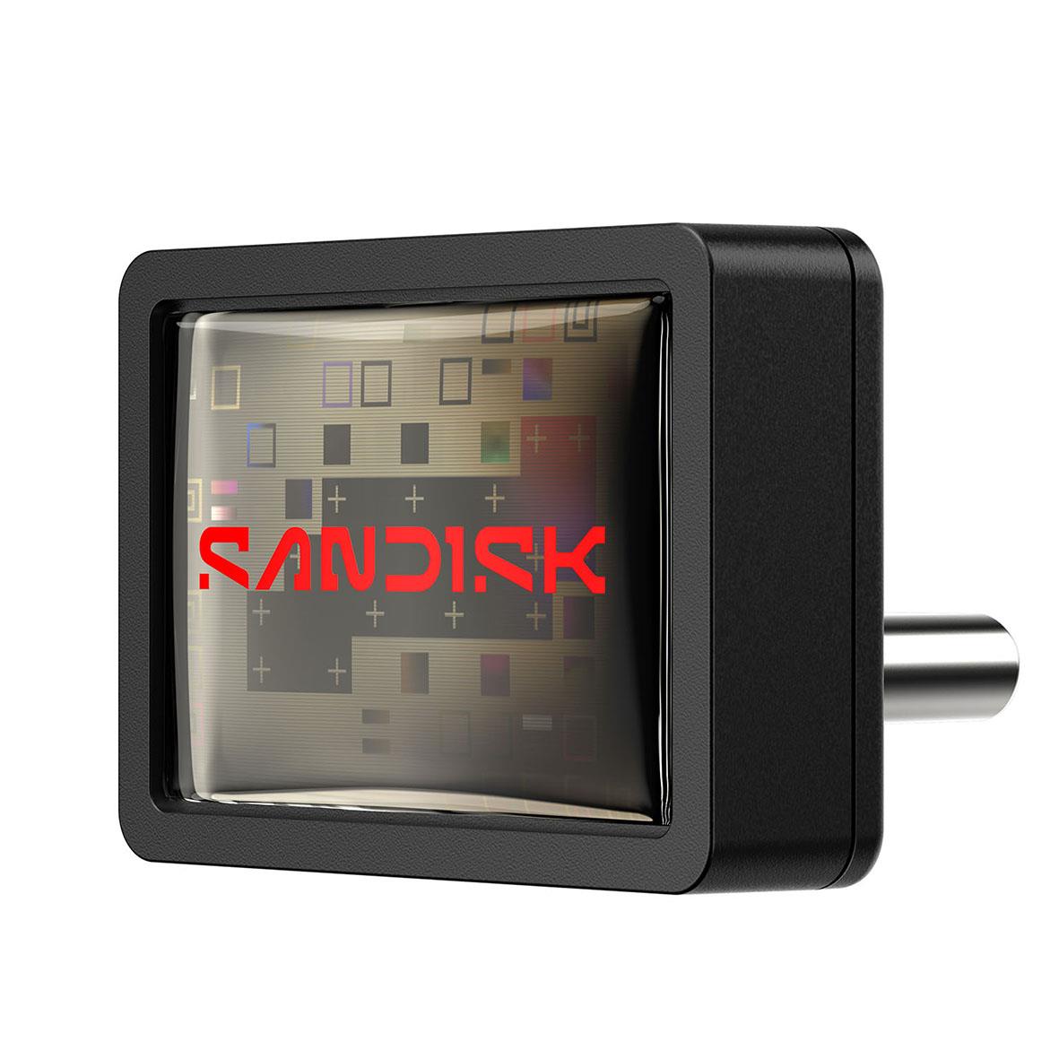 USB-minne Sandisk Extreme Fit 3.2 64GB med svart plastkåpa och kontakt