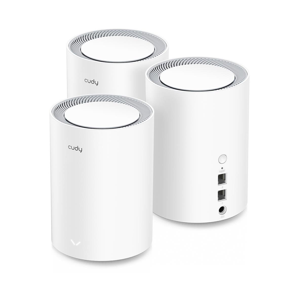 Tre vita mesh Wi-Fi-routrar Cudy M1800 AX1800 Gigabit Wi-Fi