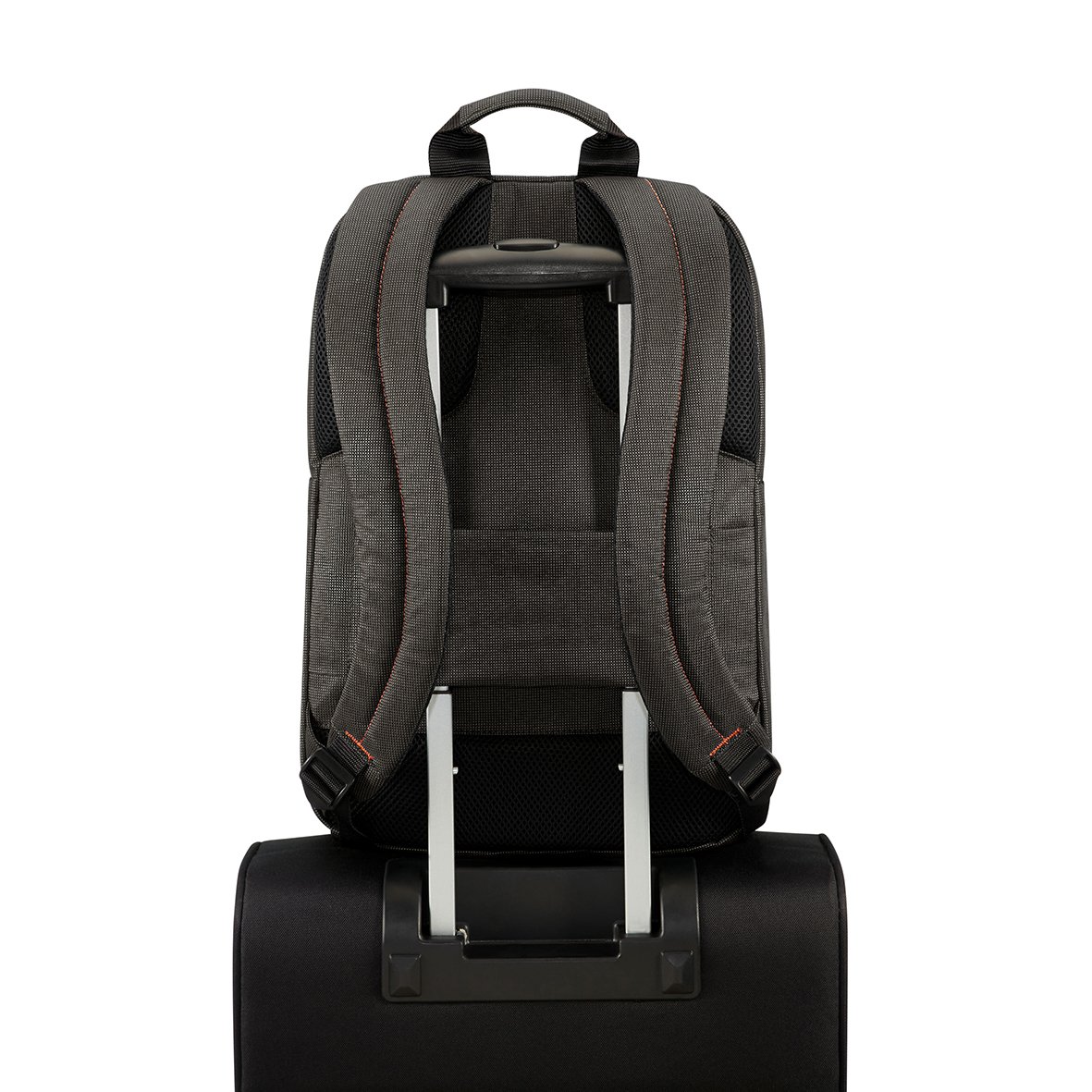 Svart Samsonite Network 3 ryggsäck för 15,6 tum med hjul och handtag