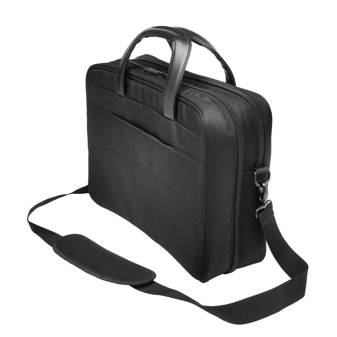 Svart Kensington Contour 2.0 laptopväska för 15,6 tum med handtag och axelrem