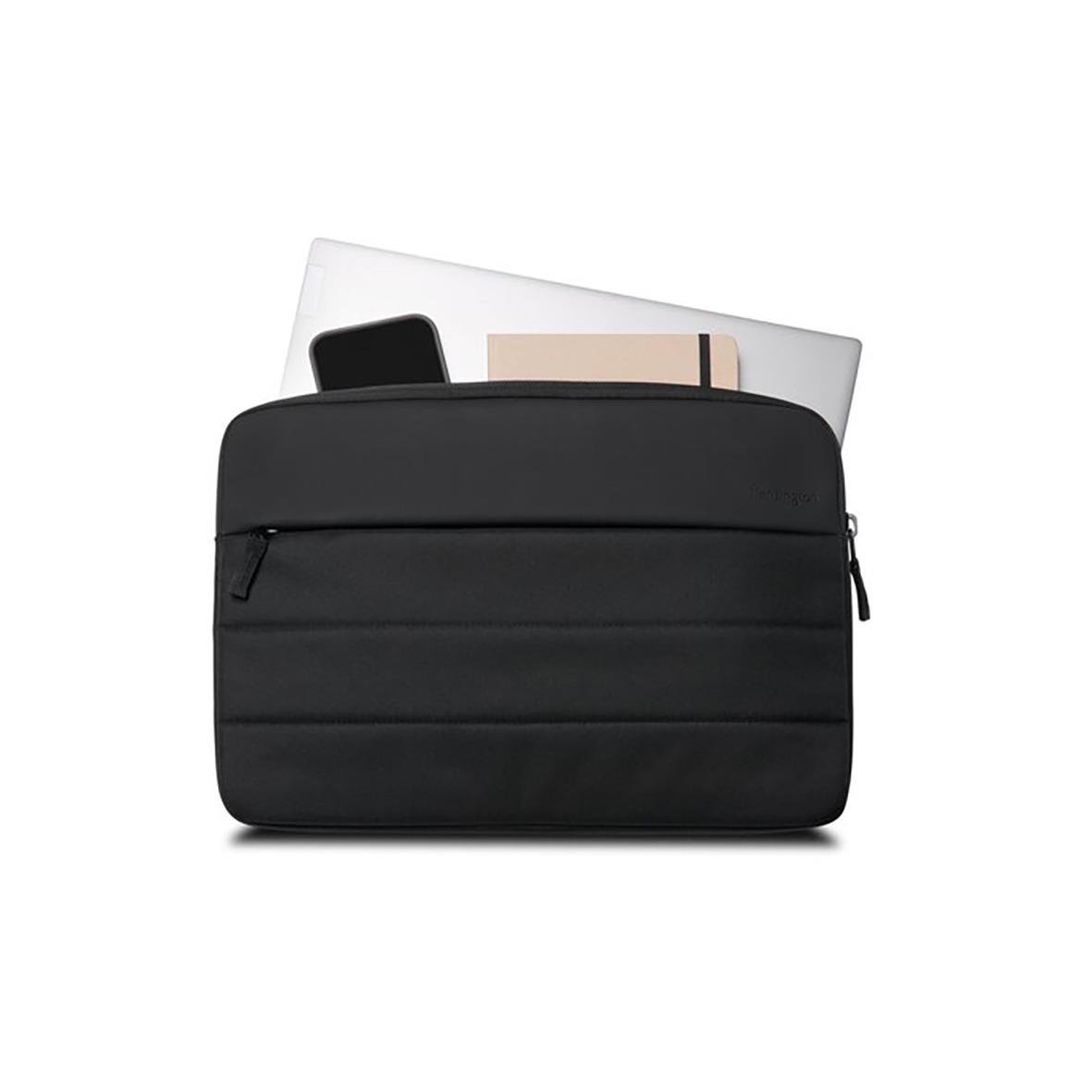 Svart datorfodral Kensington EQ för 14 tum med flera fack och dragkedjor