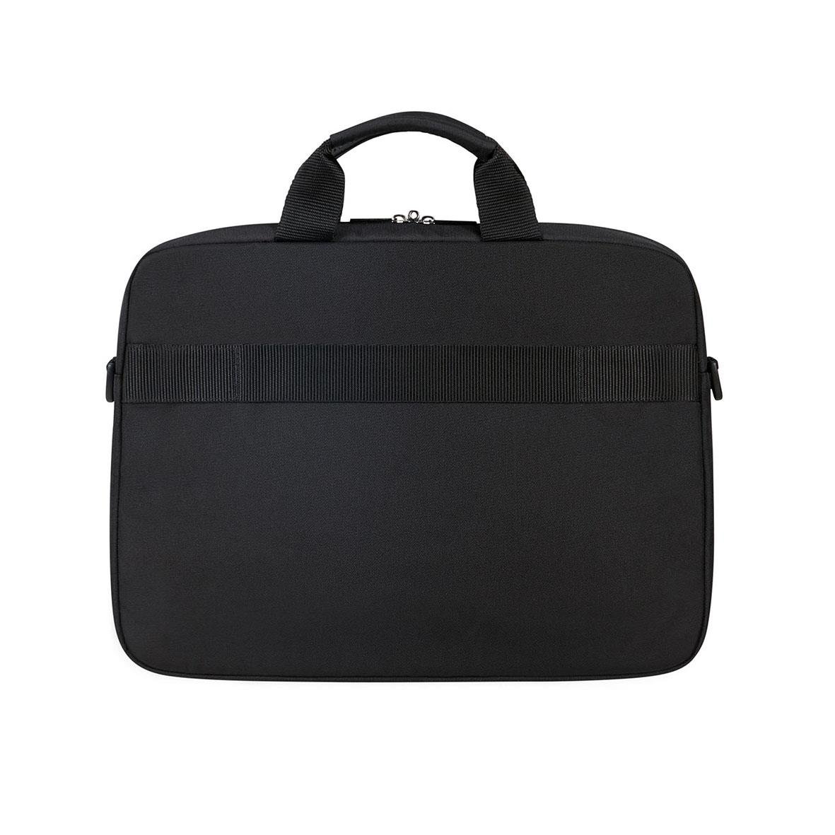 Svart laptopväska med handtag och dragkedja