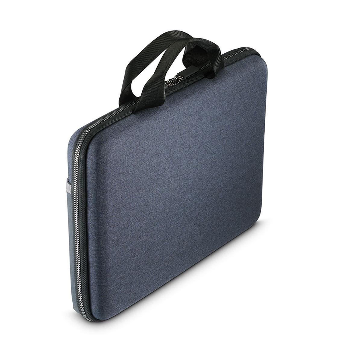 Blå hård datorväska Hama Protection 2.0 för 16.2 tum laptops med handtag och dragkedja