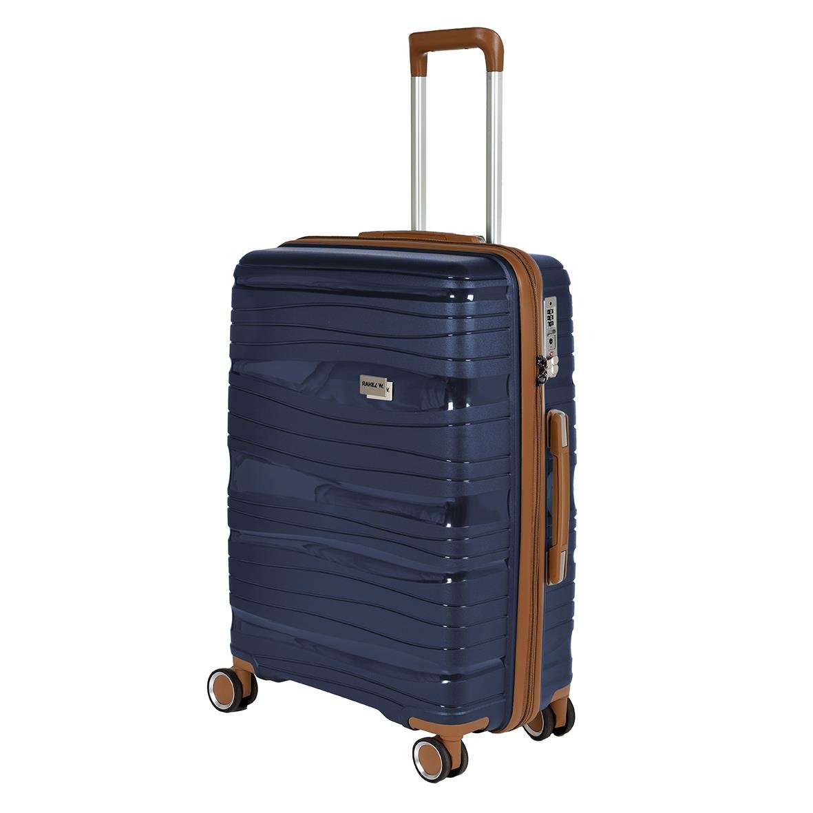 Blå resväska RW Trawel Alfrida Collection 3-set med hjul och teleskophandtag