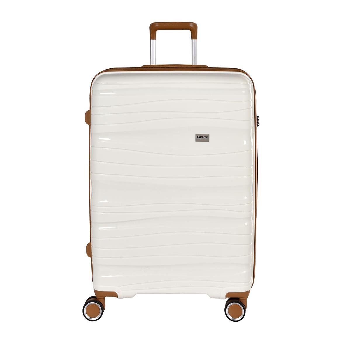 Vit resväska från RW Trawel Alfrida Collection 3-set med hjul och handtag