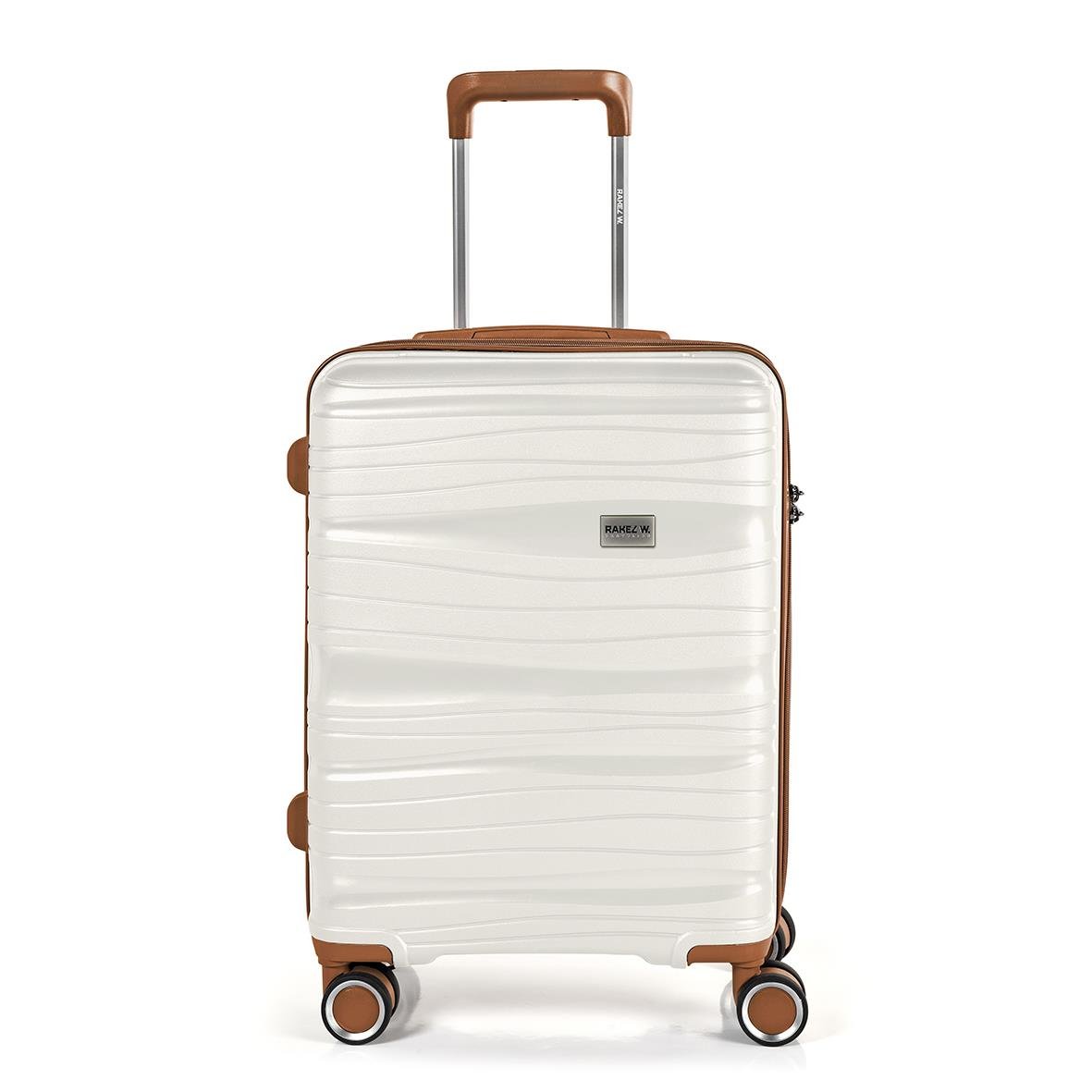 Vit resväska RW Trawel Alfrida Collection 3-set med hjul och telescophandtag