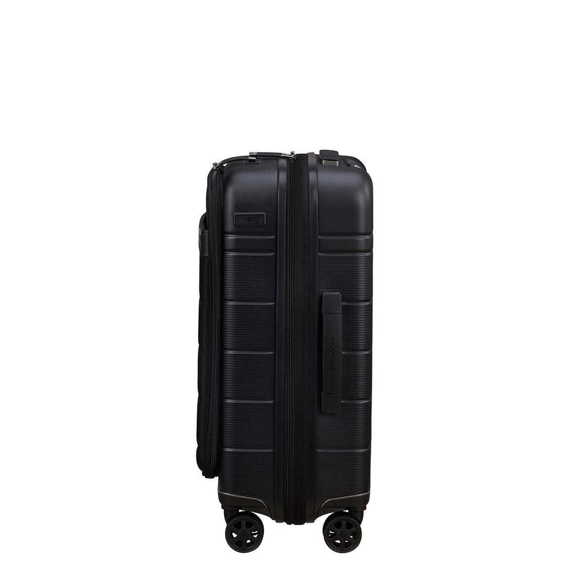 Svart Samsonite Neopod Expand kabinväska med frontficka och 55cm höjd