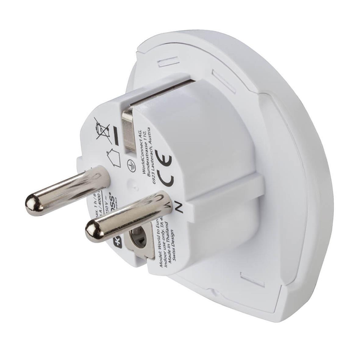 Reseadapter Hama Pro Light USB 3-Pin för europeiska vägguttag