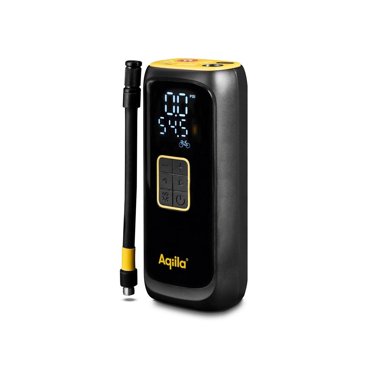 Batteridriven luftpump Aqiila Airbird C4 med digital display och kontrollknappar