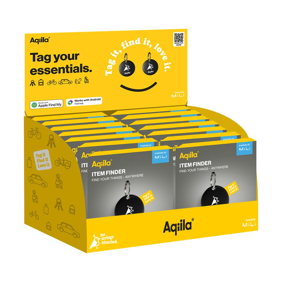 Tracker Aqiila Tagbird för att märka dina tillhörigheter med taggar för nycklar, väskor och mer