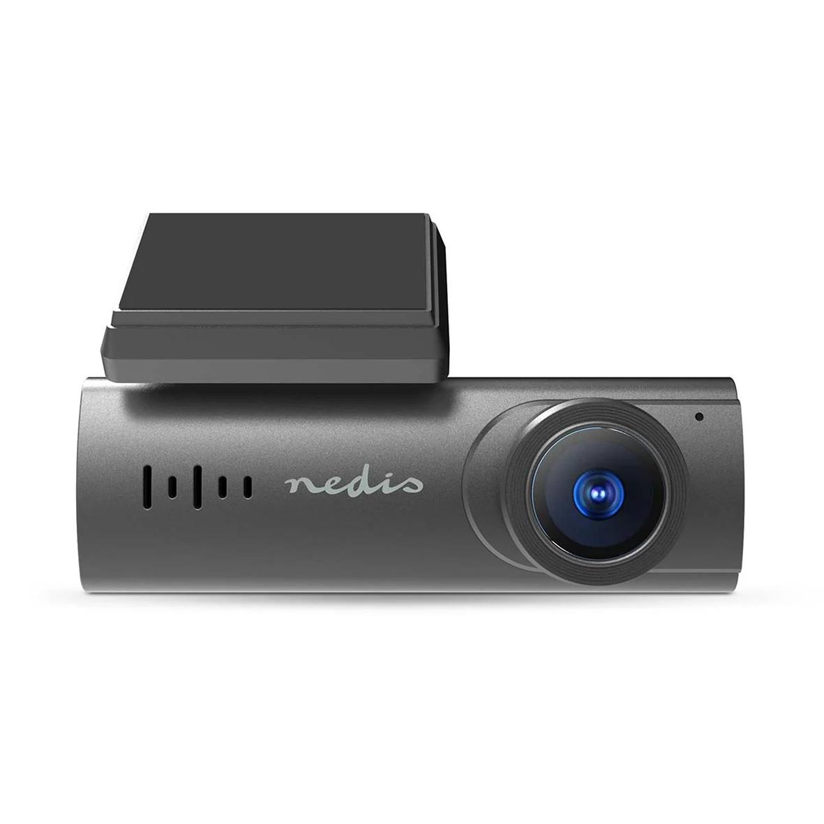 Nedis bilkamera i svart med 1080p-inspelning, 2 MP-kamera och integrerat fäste