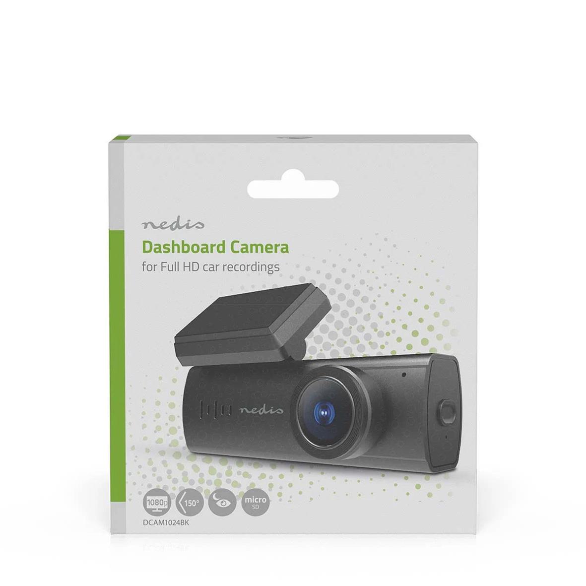 Nedis bilkamera för Full HD-inspelning i 1080p, avbildad på produktförpackning