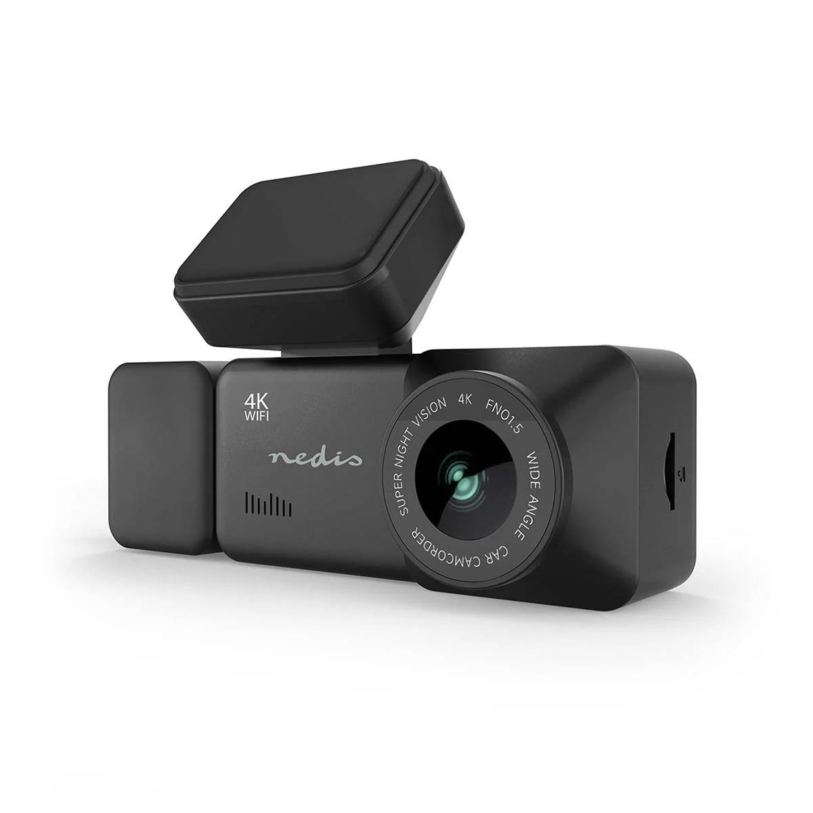 Nedis bilkamera med 4K WiFi, LCD-skärm och separat GPS-enhet