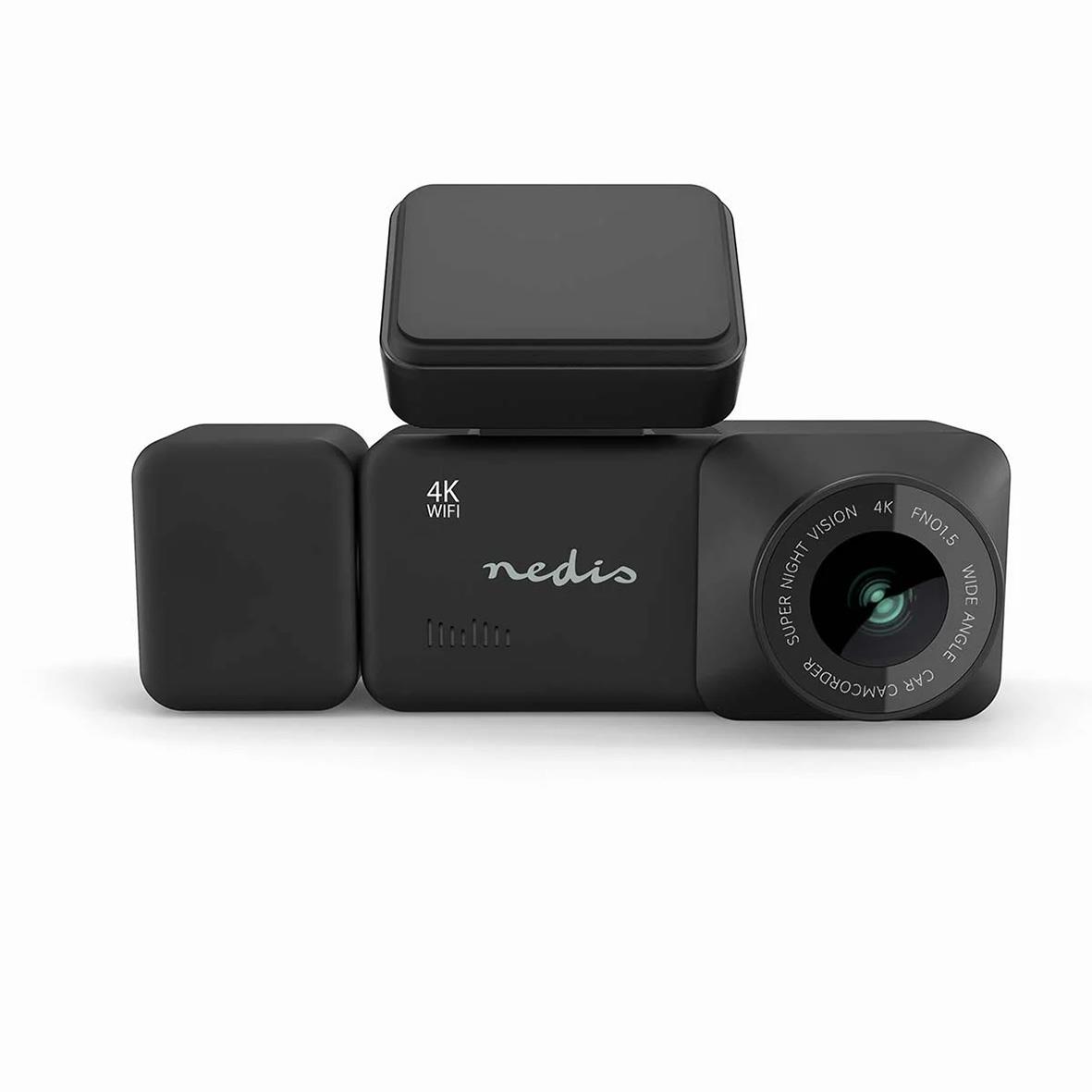 Nedis 4K-bilkamera med LCD-skärm, WiFi och vidvinkelobjektiv