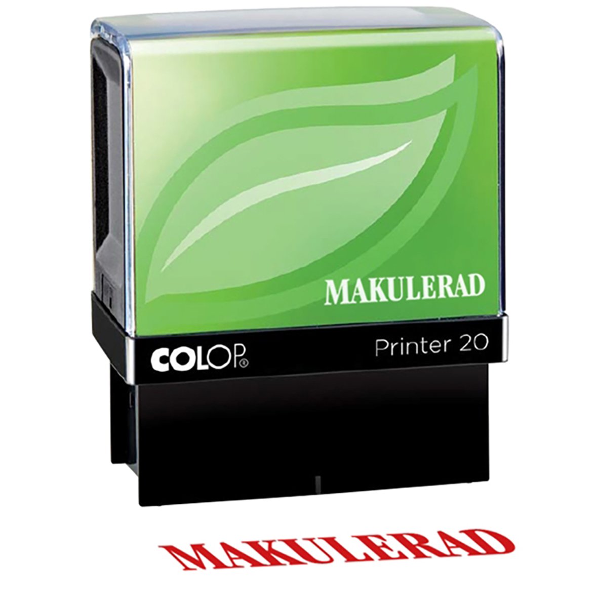 Colop Green Line 20/L makulerad stämpel med makulerad stämpelfärg