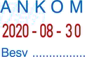 Stämpel Colop S2160/RL med datum och plats för text