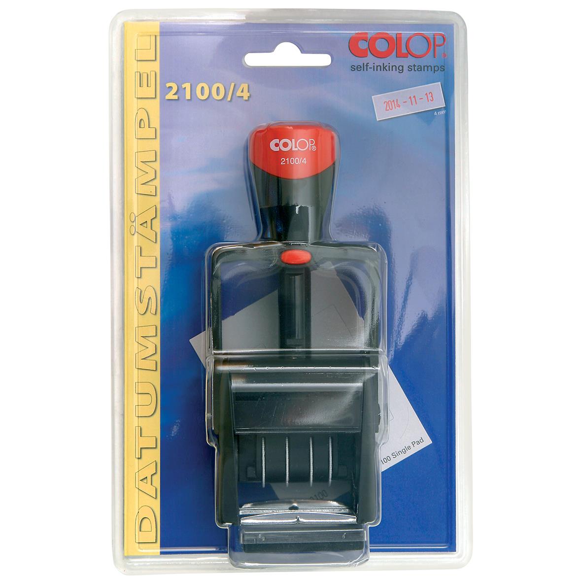 Colop S2100/4 stämpel för datum med självfärgande band i plastförpackning