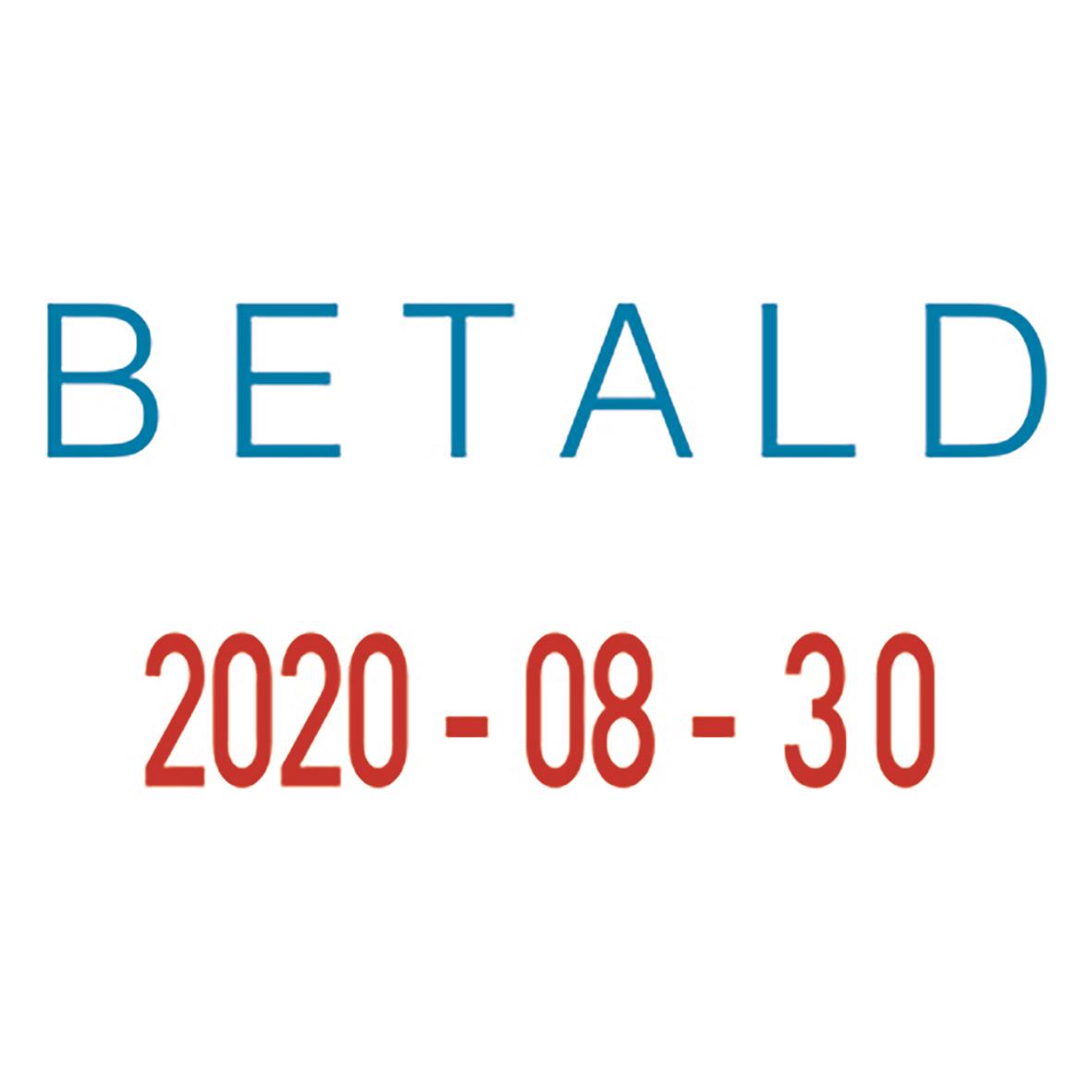 Stämpel Colop S160 med betald datum 2020-08-30