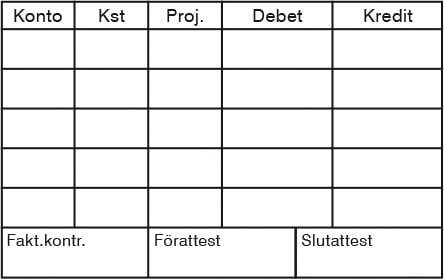 Stämpel Colop EOS Kontering UG7 svenskt arkiv svart