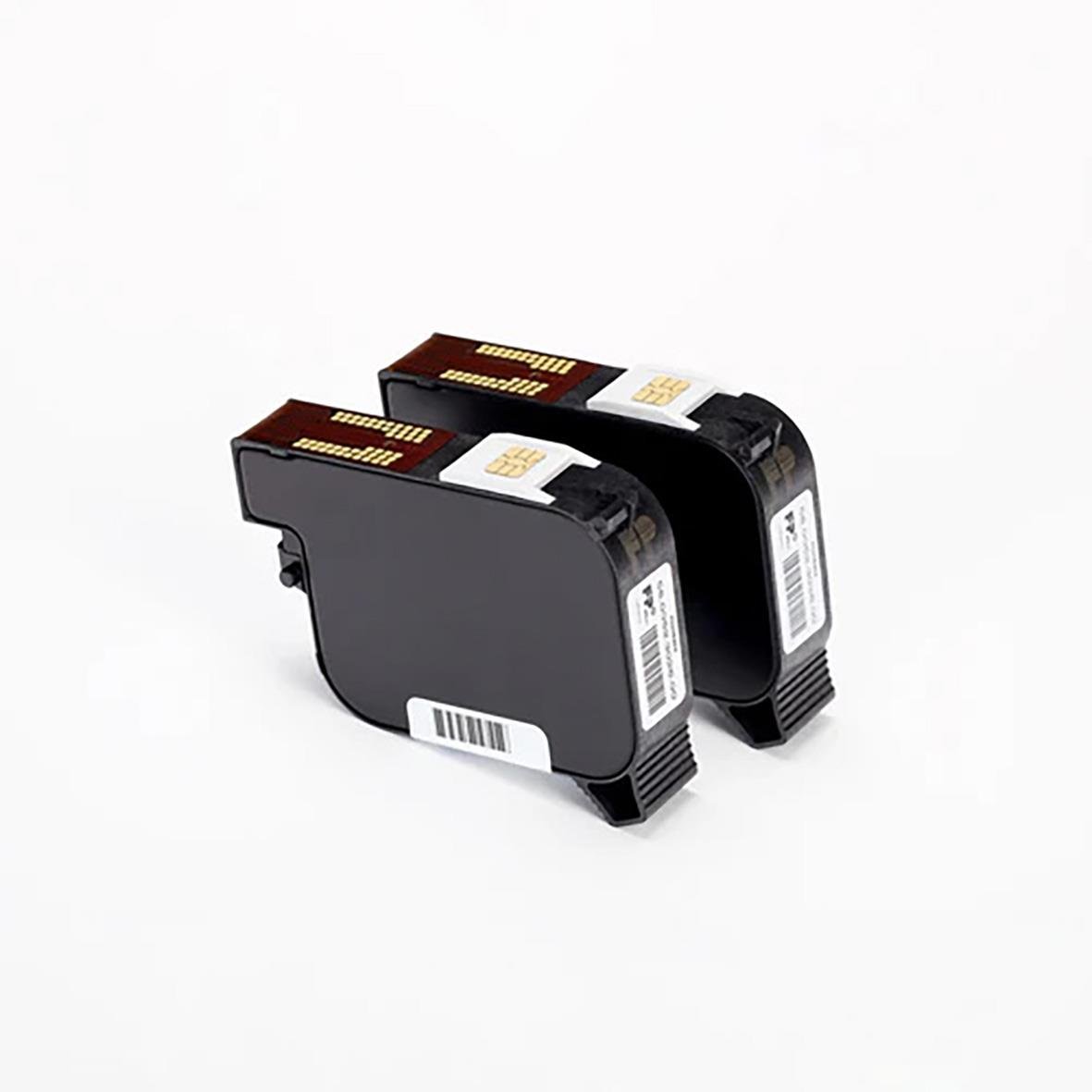 Två blå färgpatroner för PostBase Fusion 35, 20 ml