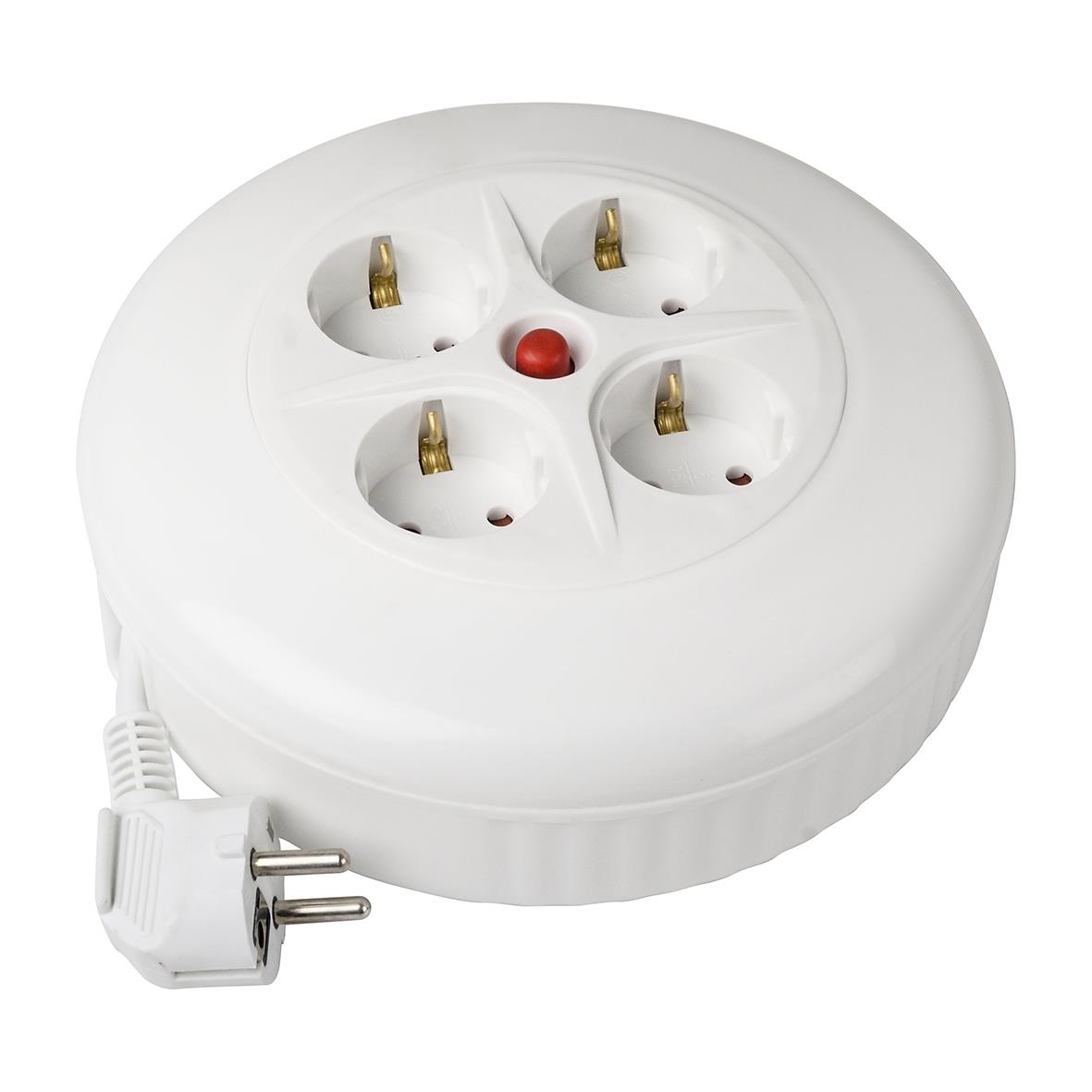 Sladdvinda med jordad kontakt och 5 meters kabel