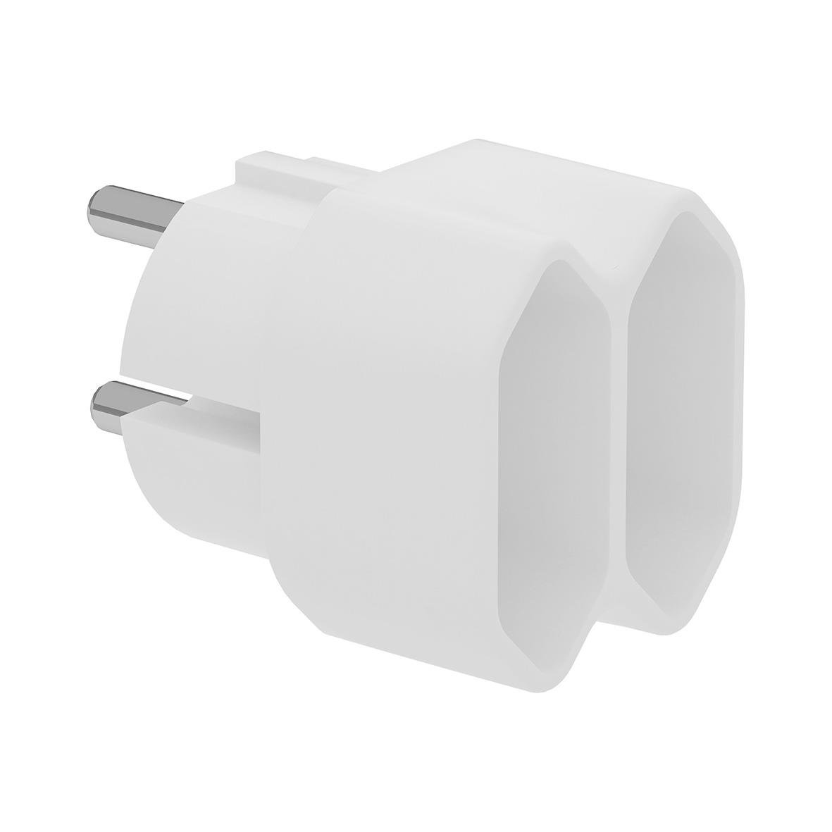 Vit grenpropp för 2-vägs anslutning, slim design